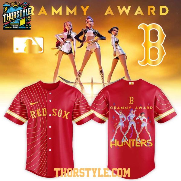 Boston Red Sox x KPop Demon Hunters 2026 Grammys Personalized Baseball Jersey