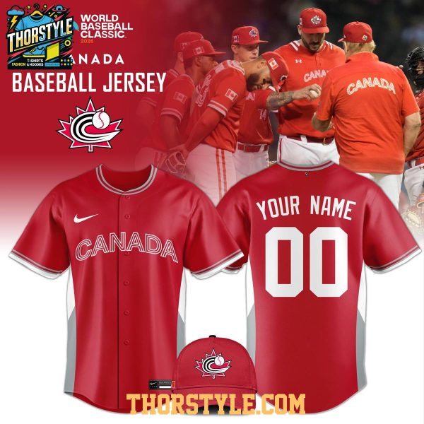 Canada World Baseball Classic 2026 Celebrating Personalized Jersey
