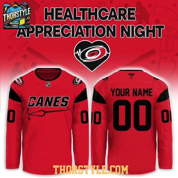 Carolina Hurricanes x Healthcare Appreciation Night 2026 Personalized Hockey Jersey