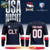 Charlotte Checkers USA Night 2026 Personalized Hockey Jersey