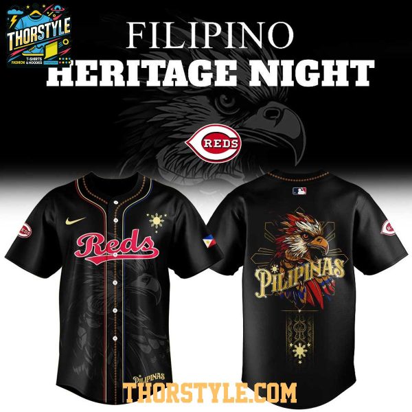 Cincinnati Reds Filipino American Heritage 2026 Night Baseball Jersey