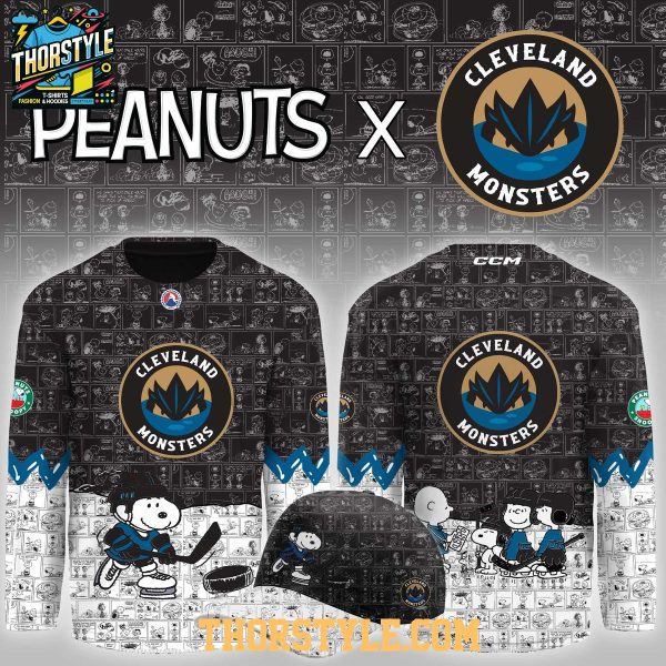 Cleveland Monsters Peanuts Night Game 2026 Personalized Hockey Jersey