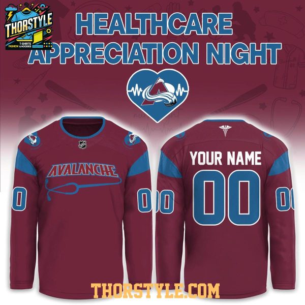Colorado Avalanche x Healthcare Appreciation Night 2026 Personalized Hockey Jersey