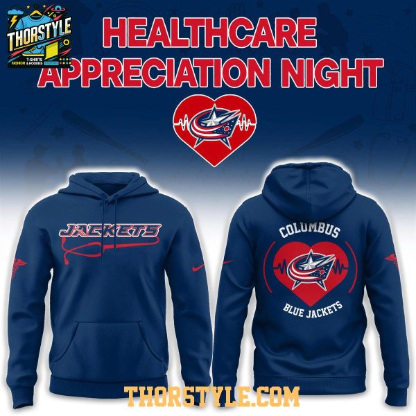 Columbus Blue Jackets Healthcare Appreciation x NHL 2026 Night Hoodie T-Shirt