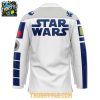 Columbus Blue Jackets R2 D2 Star Wars Night 2026 Personalized Hockey Jersey