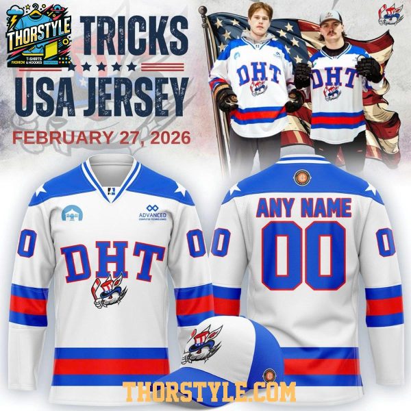 Danbury Hat Tricks 2026 USA Champions Personalized Hockey Jersey