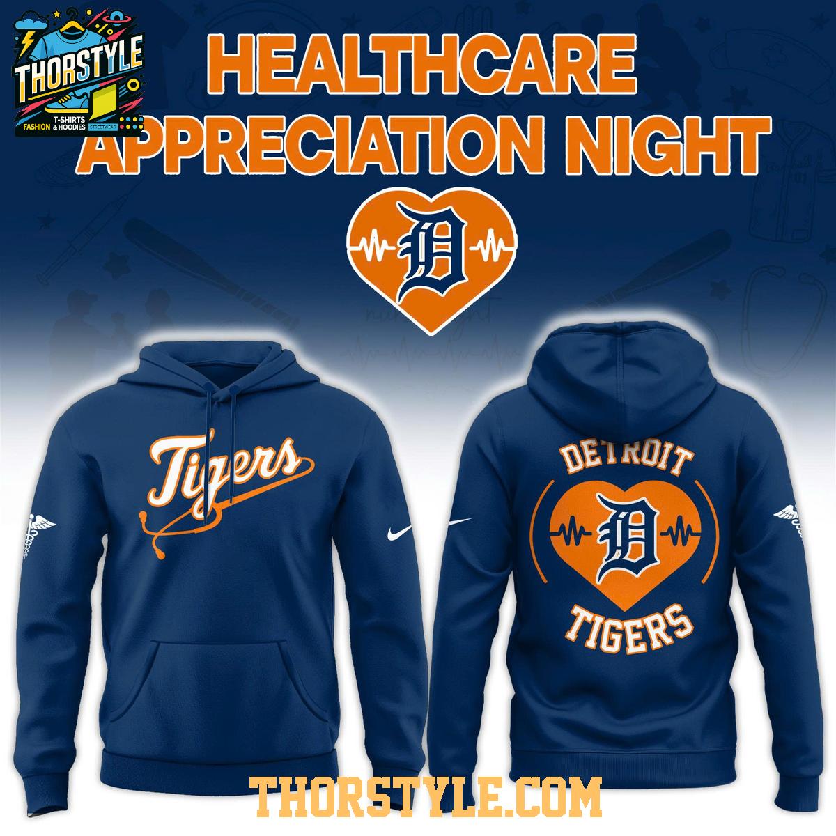 Detroit Tigers Healthcare Appreciation Night 2026 x MLB Hoodie Shirts Detroit Tigers Healthcare Appreciation Night 2026 x MLB Hoodie Shirts