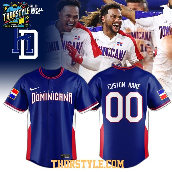 Dominican Republic Baseball 2026 World Baseball Classic Personalized Jersey