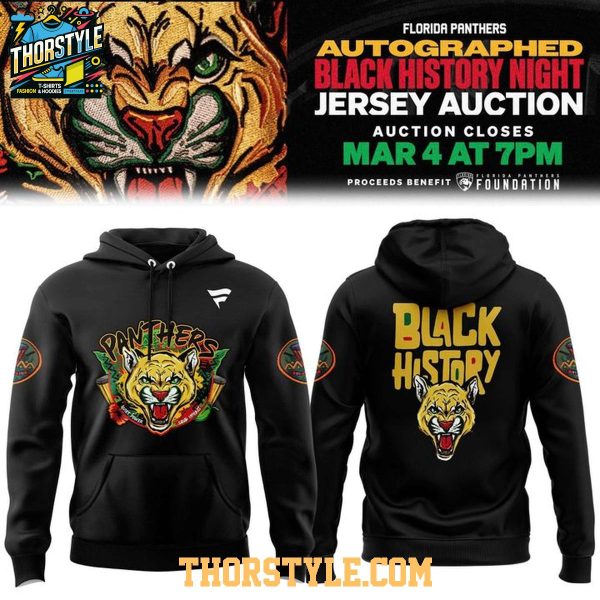 Florida Panthers Black History Night 2026 Black On Ice Hoodie T-Shirt