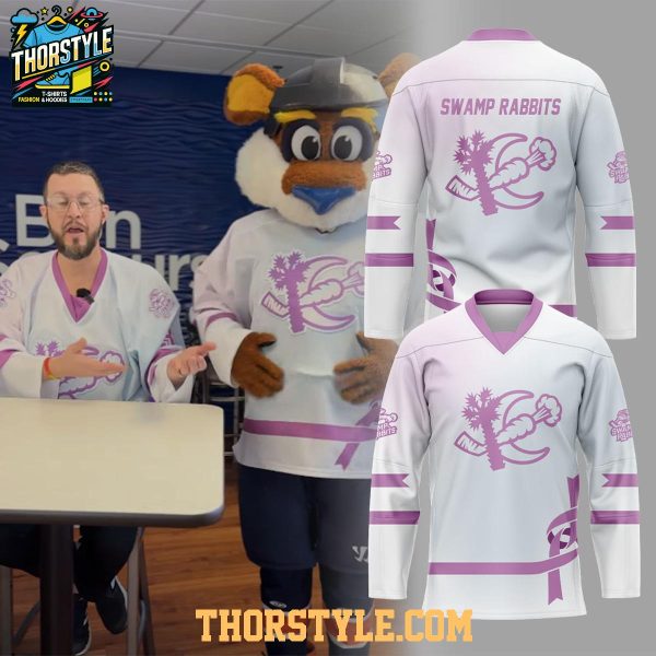 Greenville Swamp Rabbits 2026 Fight Cancer Personalized Hockey Jersey