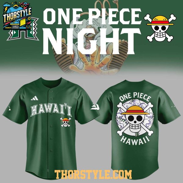 Hawaii Rainbow Warriors One Piece Night 2026 Baseball Jersey