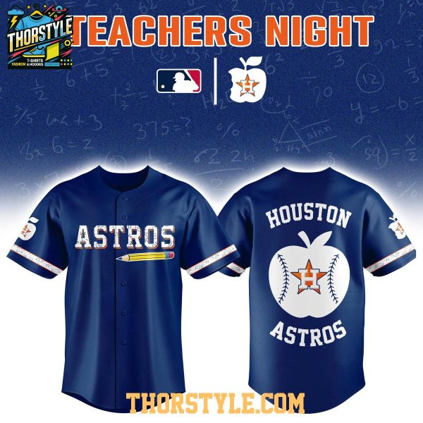 Houston Astros Teacher Appreciation Night 2026 Personalized Baseball Jersey
