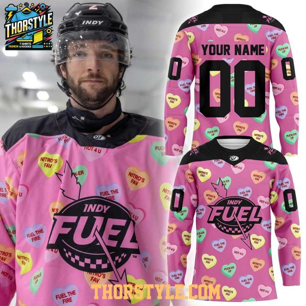 Indy Fuel Valentine 2026 Day Personalized Hockey Jersey