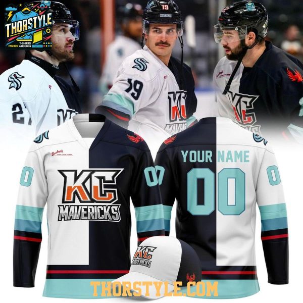 Kansas City Mavericks x Seattle Kraken 2026 Nigh Personalized Hockey Jersey