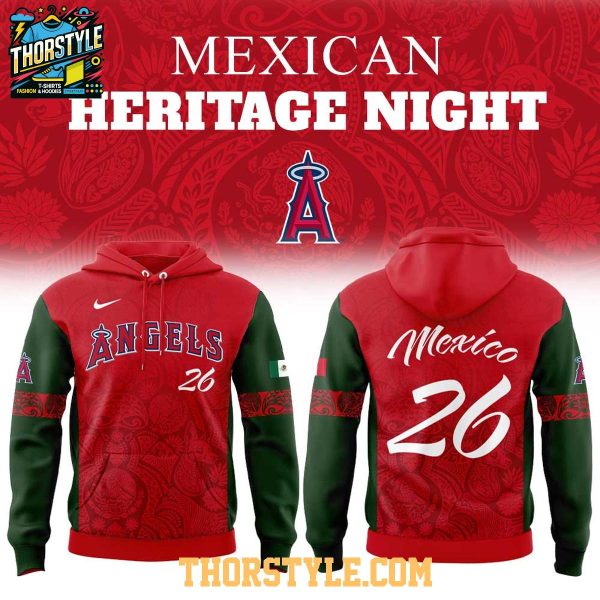 Los Angeles Angels Mexican Heritage Day 2026 MLB Hoodie T-Shirt