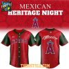 Los Angeles Angels Mexican Heritage Day 2026 Personalized Baseball Jersey