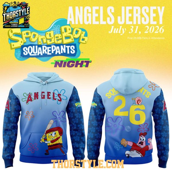 Los Angeles Angels x Spongebob Night 2026 Hoodie T-Shirt