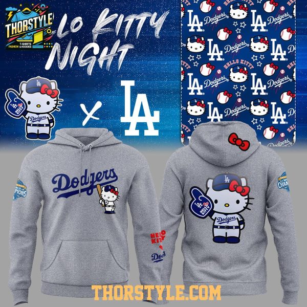 Los Angeles Dodgers Celebarte MLB x Hello Kitty Night 2026 Hoodie Shirts