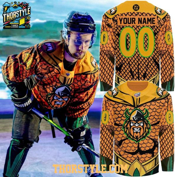 Macon Mayhem Super Hero 2026 Night Personalized Hockey Jersey