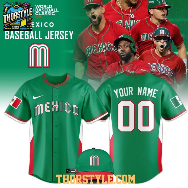 Mexico World Baseball Classic 2026 Celebrating Personalized Jersey