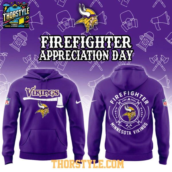Minnesota Vikings Firefighter Application 2026 Game Night Hoodie Shirts