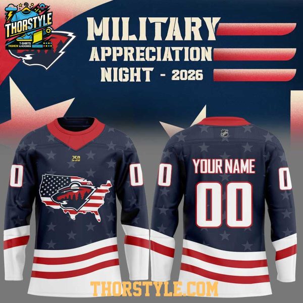 Minnesota Wild x Military Appreciation Night 2026 Hockey Jersey