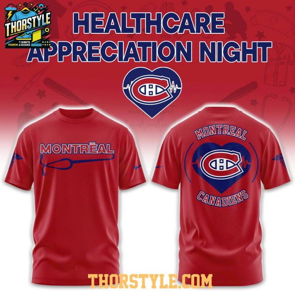 Montreal Canadiens Healthcare Appreciation x NHL 2026 Night Hoodie T ...