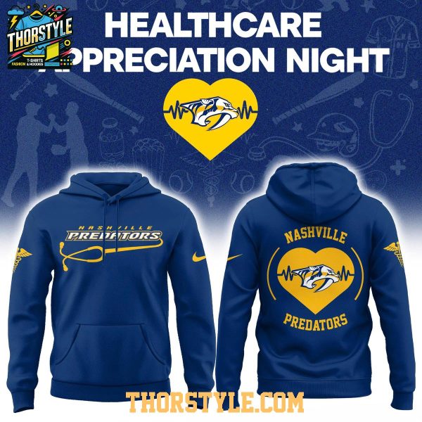 Nashville Predators Healthcare Appreciation Night 2026 NHL Hoodie Shirts