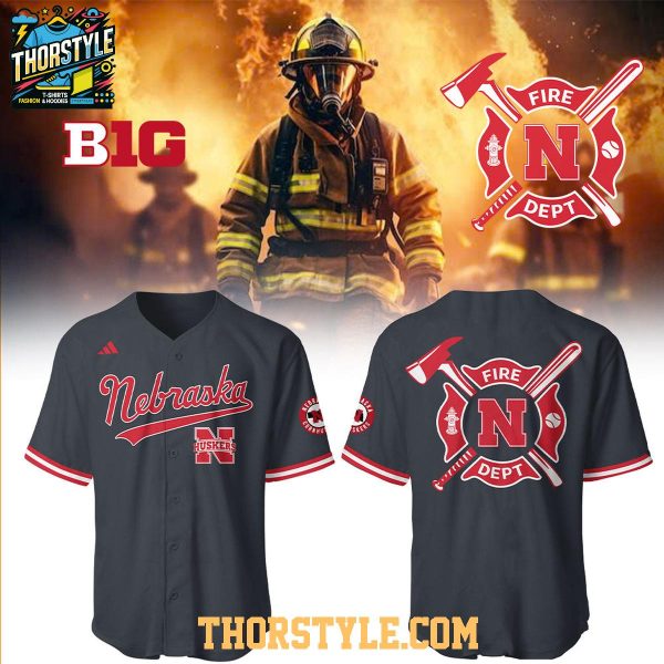 Nebraska Cornhuskers Firefighter Appreciation Night 2026 Personalized Baseball Jersey