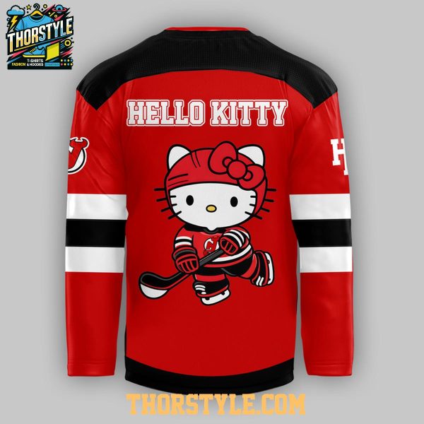 New Jersey Devils x Hello Kitty 2026 Night Celebration Hockey Jersey ...