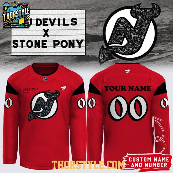 New Jersey Devils x Stone Pony 2026 Celebration Personalized Hockey Jersey