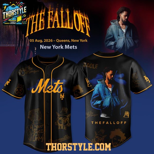 New York Mets x J. Cole The Fall Off 2026 Tour Baseball Jersey