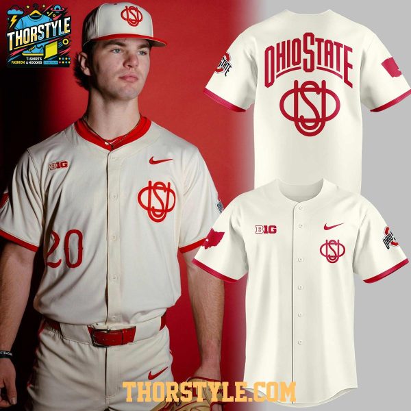 Ohio State Buckeyes 2026 Throwback Night Personalized Baseball Jersey