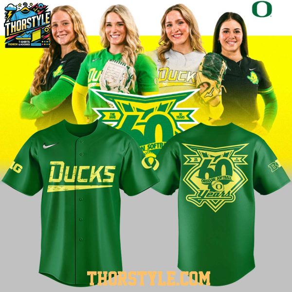 Oregon Ducks Celebrate 60th Anniversary Softball 2026 Baseball Jersey
