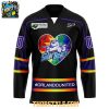 Orlando Solar Bears Pride Night 2026 Rainbow Heart Personalized Hockey Jersey