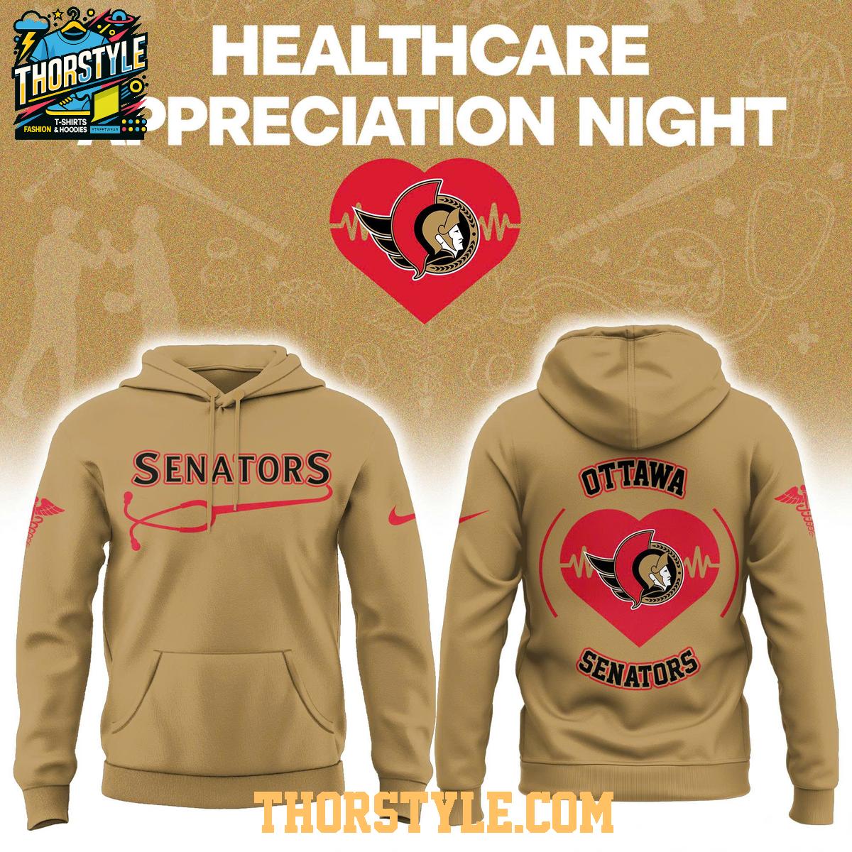 Ottawa Senators Healthcare Appreciation Night 2026 Celebration Hoodie Shirts Ottawa Senators Healthcare Appreciation Night 2026 Celebration Hoodie Shirts