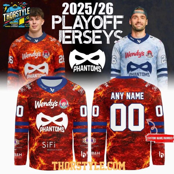 Peterborough Phantoms 2025-2026 Playoffs Personalized Hockey Jersey