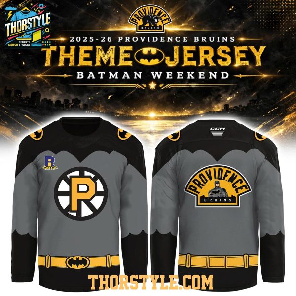 Providence Bruins x Batman Night 2026 Celebrate Personalized Hockey Jersey