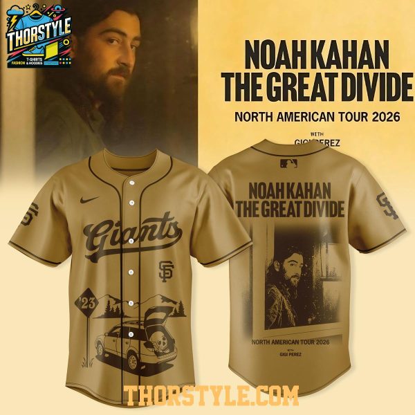 San Francisco Giants Noah Kahan x The Great Divide Tour 2026 Baseball Jersey