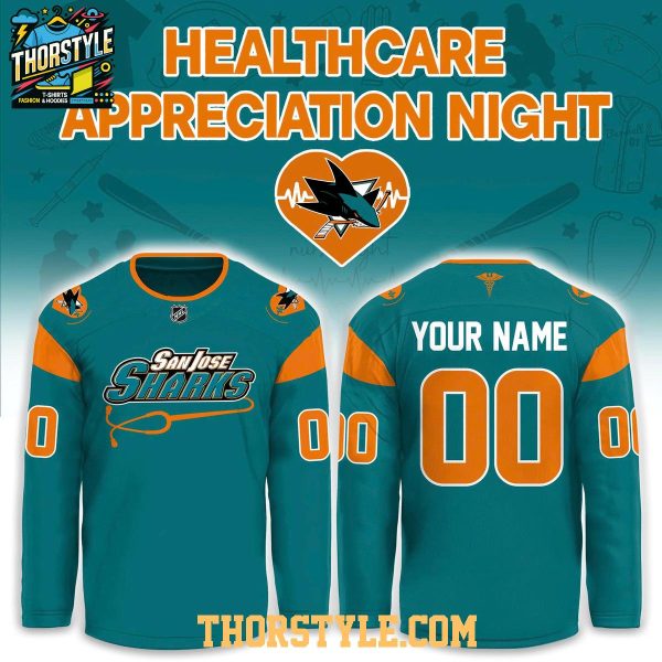 San Jose Sharks x Healthcare Appreciation Night 2026 Personalized Hockey Jersey