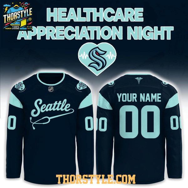Seattle Kraken x Healthcare Appreciation Night 2026 Personalized Hockey Jersey
