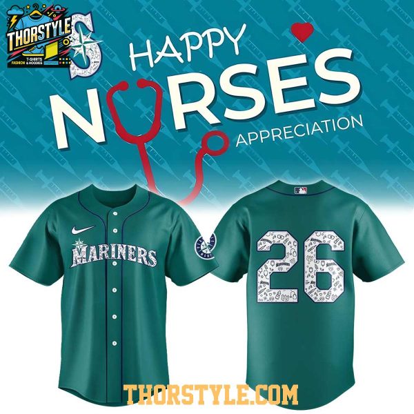 Seattle Mariners Nurse Appreciation Night 2026 Personalized Baseball Jersey