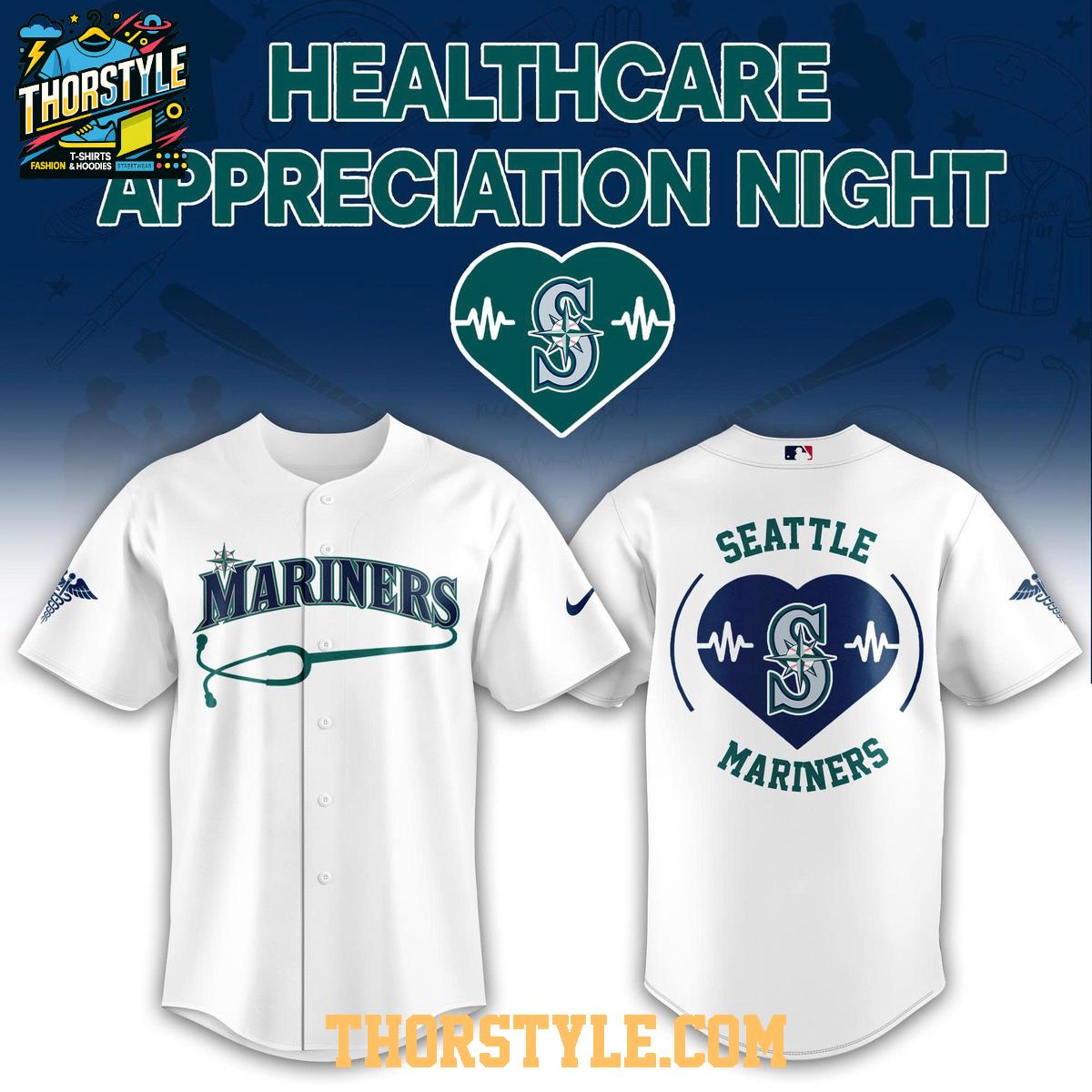 Seattle Mariners x Healthcare Appreciation Night 2026 Baseball Jersey Seattle Mariners x Healthcare Appreciation Night 2026 Baseball Jersey