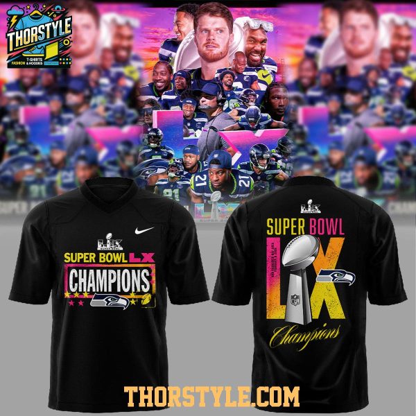 Seattle Seahawks Super Bowl LX Champions 2026 Vibe Football Jersey