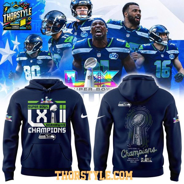 Seattle Seahawks Super Bowl LX Champions We Are 12 Hoodie T-Shirt
