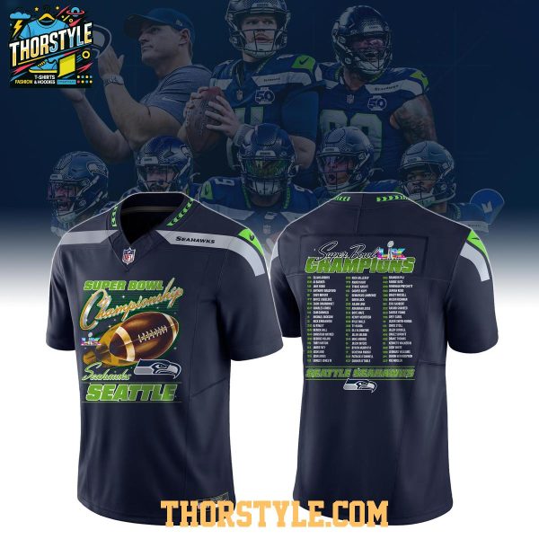 Seattle Seahawks x Super Bowl LX Champions 2026 Football Jersey