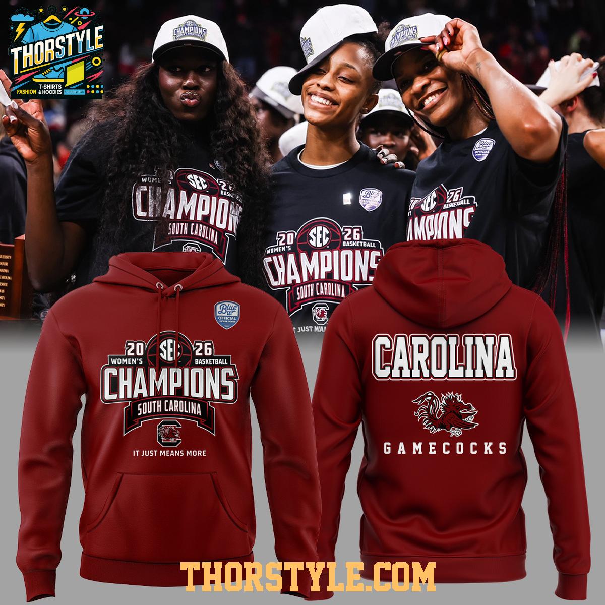 South Carolina Gamecocks SEC Reugular Season Champions 2026 Hoodie South Carolina Gamecocks SEC Reugular Season Champions 2026 Hoodie