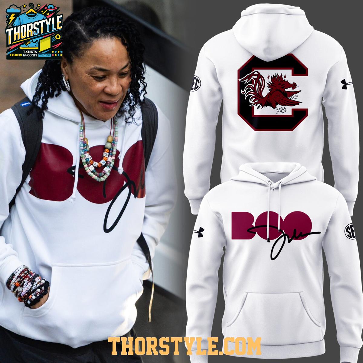 South Carolina Gamecocks x Dawn Staley 2026 Boo Hoodie T-Shirt South Carolina Gamecocks x Dawn Staley 2026 Boo Hoodie T-Shirt
