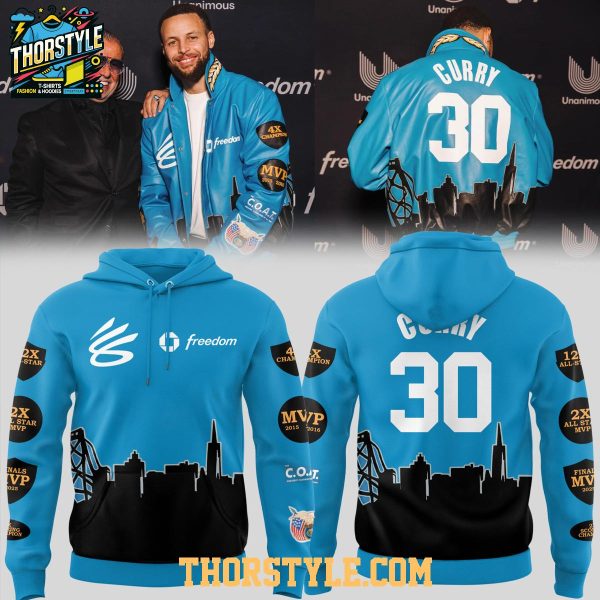 Stephen Curry 2026 The Goat 4 Time NBA Champions Blue Hoodie T-Shirt
