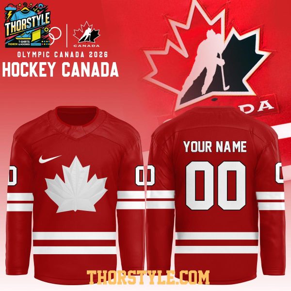 Team Canada 2026 Hockey Olympics Winter Personalized Hockey Jersey